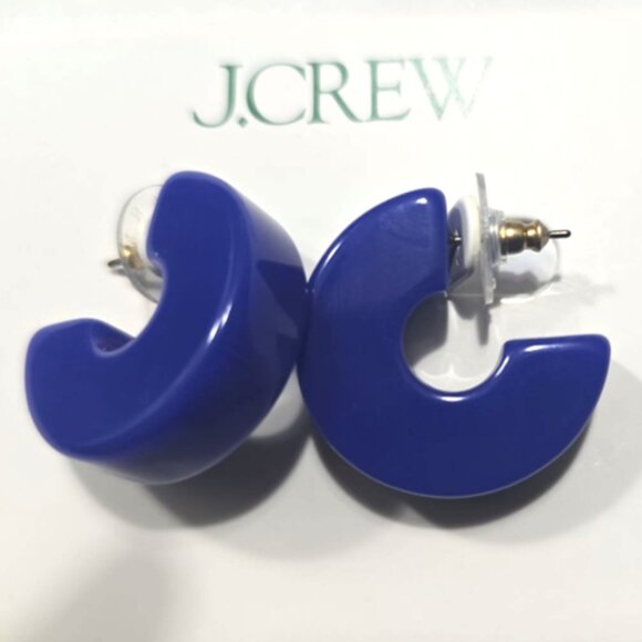 J Crew Hard Candy Acetate Hoops - Picture 1 of 3